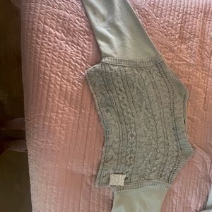 feee people knit crop sweater
